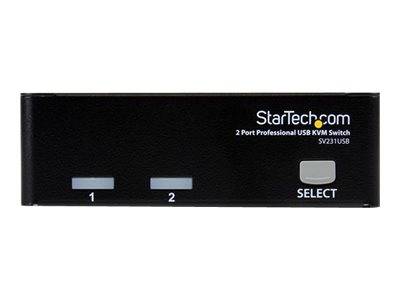 StarTech.com 2 Port VGA USB KVM Switch - VGA KVM Umschalter inkl. Kabel