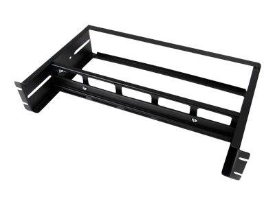 StarTech.com 19"" DIN Rail Rackmount Kit einstellbar mit Hutschiene/Mini/ G-Schiene - Rack-Schienen-Kit - Schwarz - 2U -