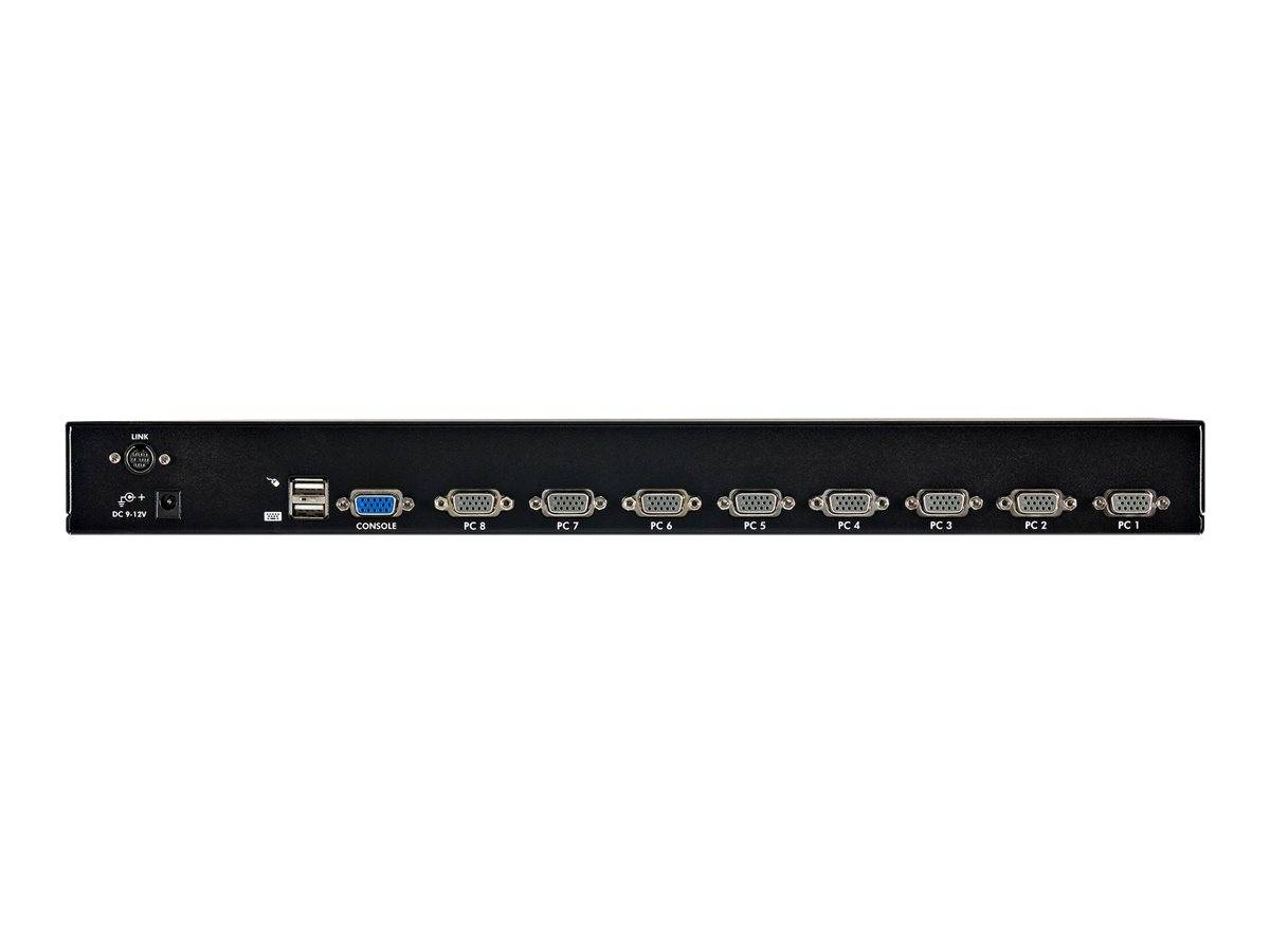 StarTech.com 8 Port 1U Rackmount USB KVM Switch Kit with OSD and Cables - Rack mount KVM - VGA KVM Switch - 8 Port KVM S