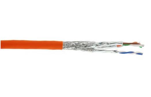 INLINE - Verlegekabel Cat.7a - S/FTP (PiMF) 4x2x0,58 AWG23 - 1200MHz - LSZH - 100m