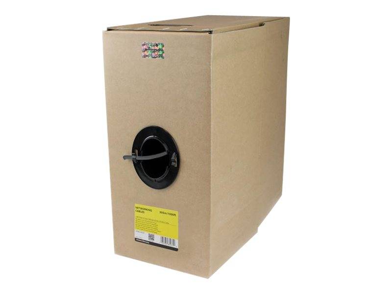 StarTech.com 1000 ft Bulk Roll of Gray CMR Cat6 Solid UTP Riser Cable - Cat 6 Riser Cable - Cat.6 CMR Ethernet Cable - 2