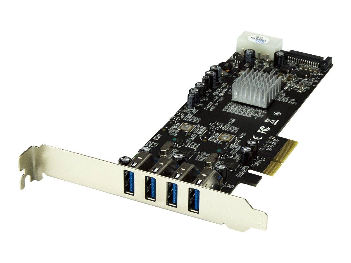 StarTech.com 4-Port USB 3.0 PCI Express Card Adapter - PCIe SuperSpeed USB 3.0 Expansion Card w/ 2 Dedicated 5Gbps Chann