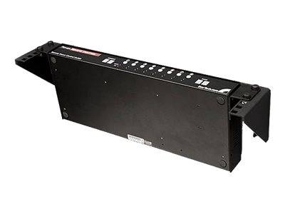StarTech.com 4 HE 19 Zoll vertikale Wandmontage Rack Halterung aus Stahl - Schwarz - Halterung - geeignet für Wandmontag
