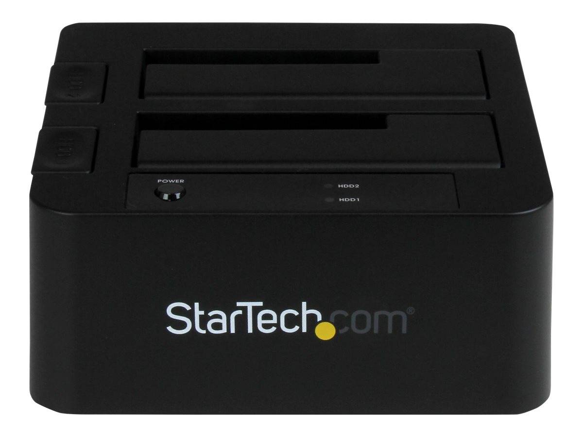 StarTech.com Dual-Bay USB 3.0 eSATA to SATA Hard Drive Docking Station, USB Hard Drive Dock, External 2.53.5 SATA IIIIII