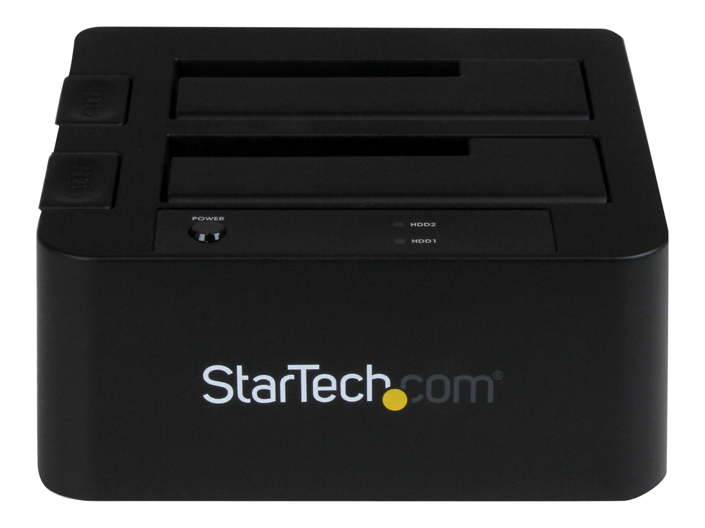 StarTech.com Dual-Bay USB 3.0 eSATA to SATA Hard Drive Docking Station, USB Hard Drive Dock, External 2.53.5 SATA IIIIII