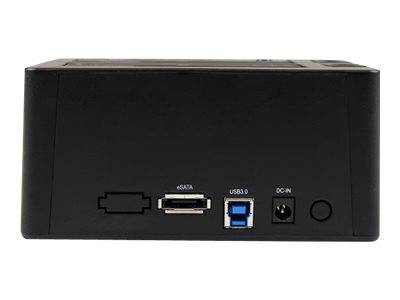 StarTech.com Dual-Bay USB 3.0 eSATA to SATA Hard Drive Docking Station, USB Hard Drive Dock, External 2.53.5 SATA IIIIII