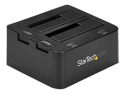 StarTech.com Dual-Bay USB 3.0 to SATA Hard Drive Docking Station, USB Hard Drive Dock, External 2.53.5 SATA IIIIII, SSDH