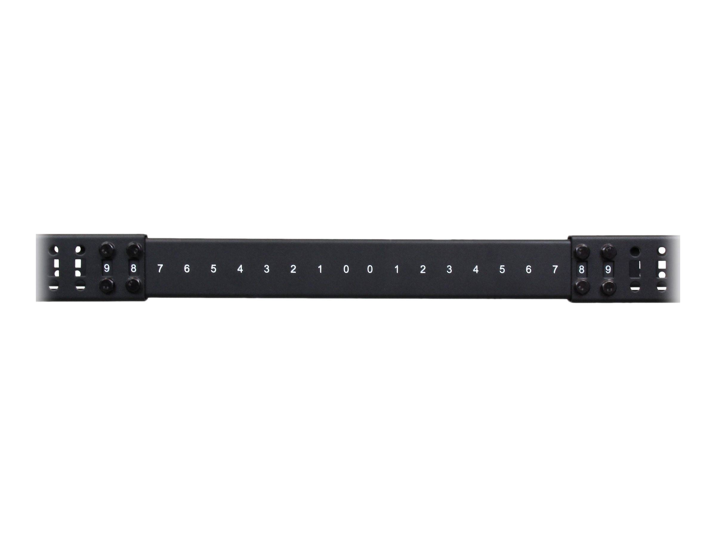 STARTECH.COM 25U Adjustable Depth Open Frame 4 Post Server Rack w/ Casters Levelers and Cable Management Hooks