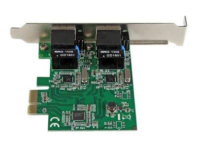 StarTech.com Dual Port Gigabit PCI Express Server Network Adapter Card - 1 Gbps PCIe NIC - Dual Port Server Adapter - 2