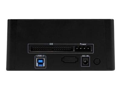 StarTech.com Dual-Bay USB 3.0 to SATA and IDE Hard Drive Docking Station, USB Hard Drive Dock, External 2.53.5 SATA III
