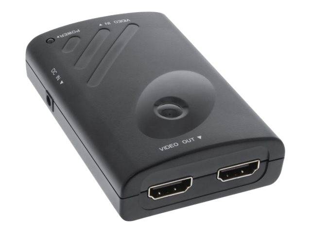 INLINE - Displayport zu 2x HDMI Splitter/Verteiler - FullHD - m. Videowand-Funktion