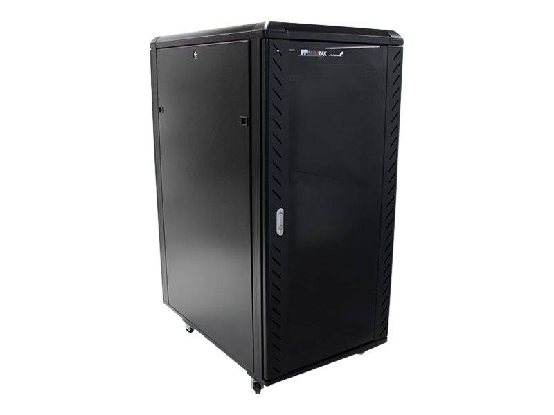 StarTech.com 25U Network Rack Cabinet on Wheels - 36in Deep - Portable 19in 4 Post Network Rack Enclosure for Data & IT