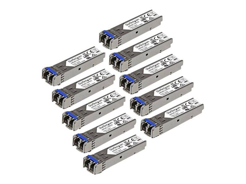 StarTech.com Gigabit LWL SFP Transceiver Modul - HP J4859C kompatibel - SM/MM LC mit DDM - 10km / 550m - 1000Base-LX - 1