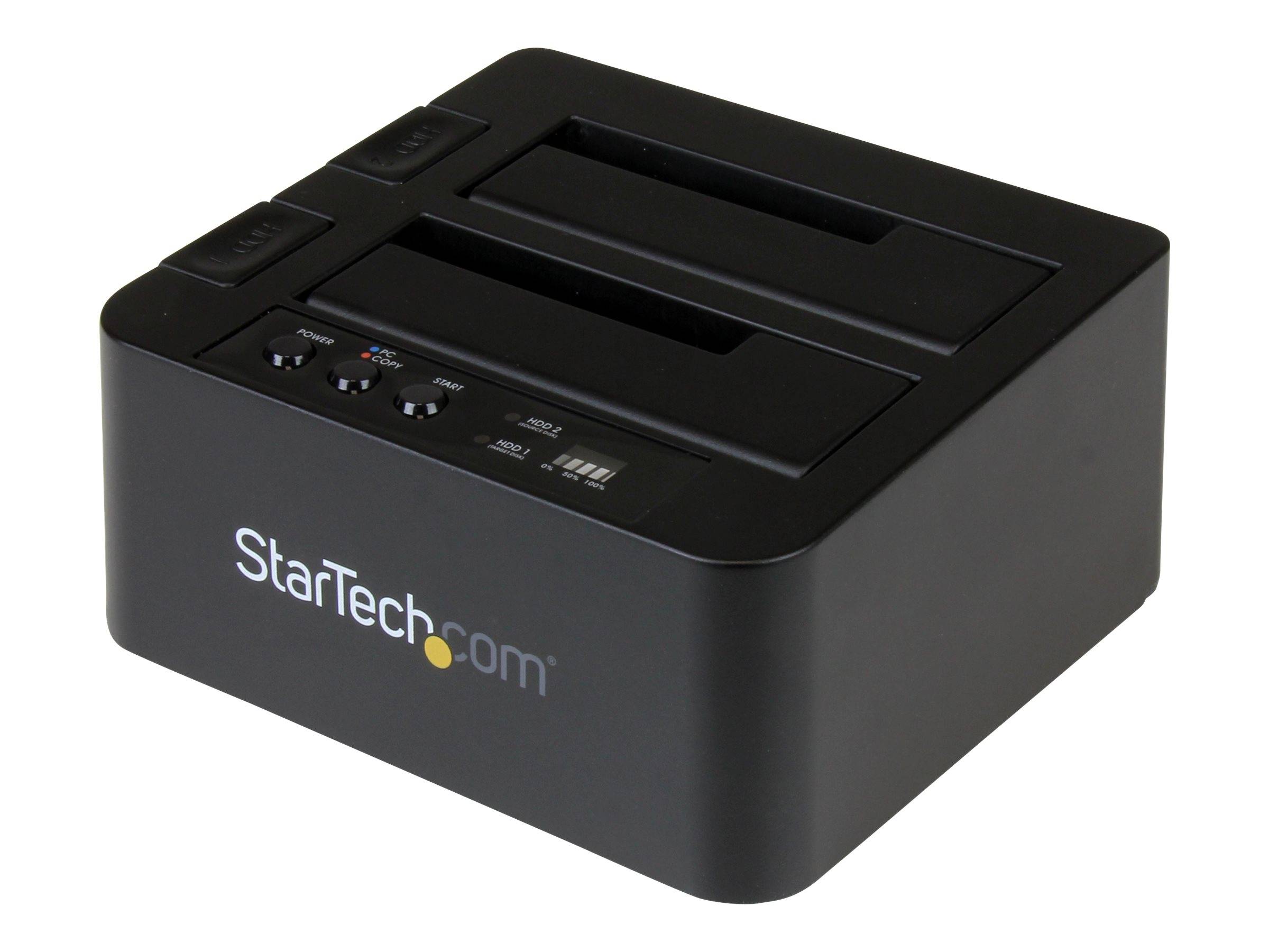StarTech.com USB 3.1 (10 Gbit/s) Duplizierer Dockingstation für 2,5" & 3,5" SATA SSD/HDD Laufwerke - Clone / Kopierstation bis zu 28GB/min
