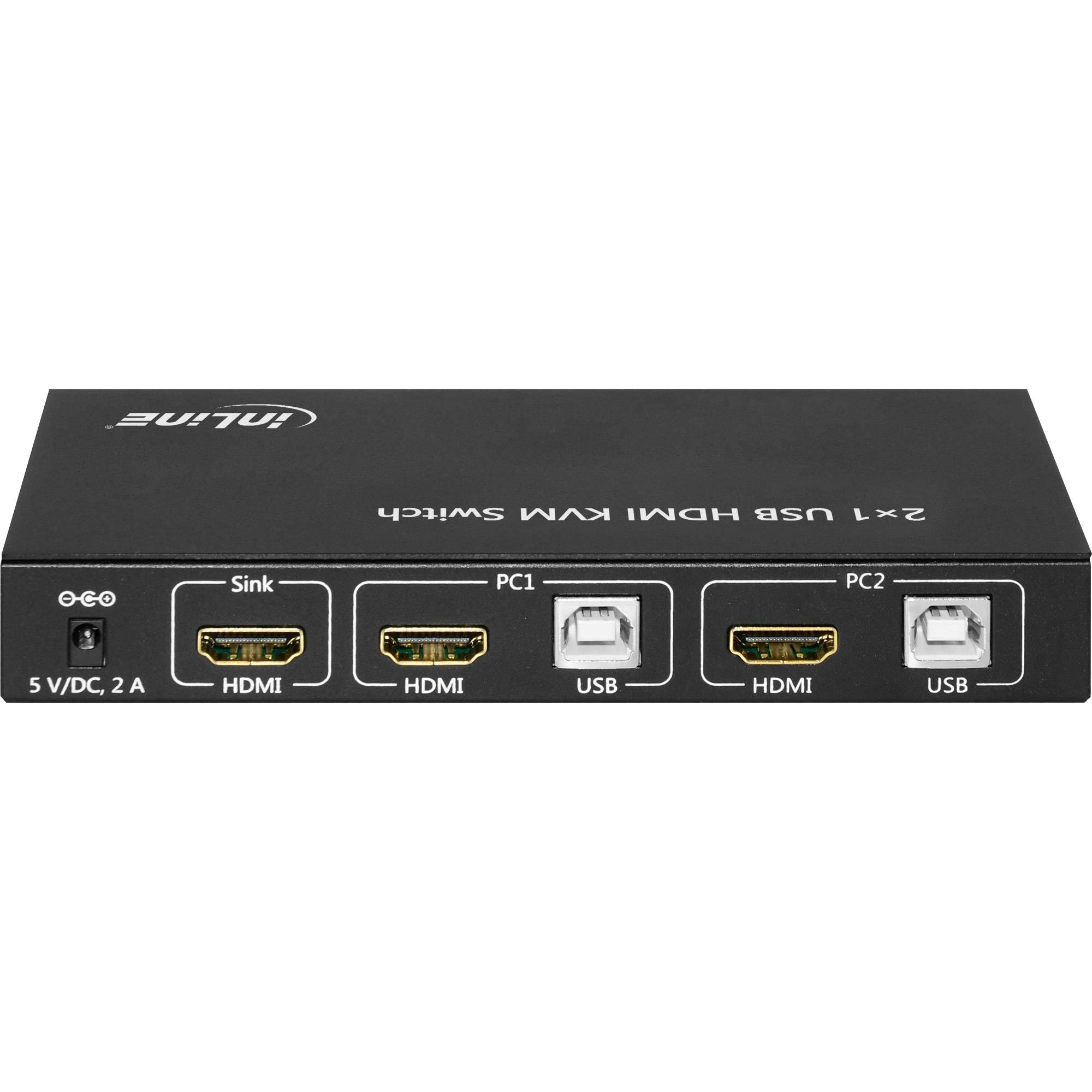 InLine 2x1 HDMI KVM Switch - KVM-/Audio-/USB-Switch