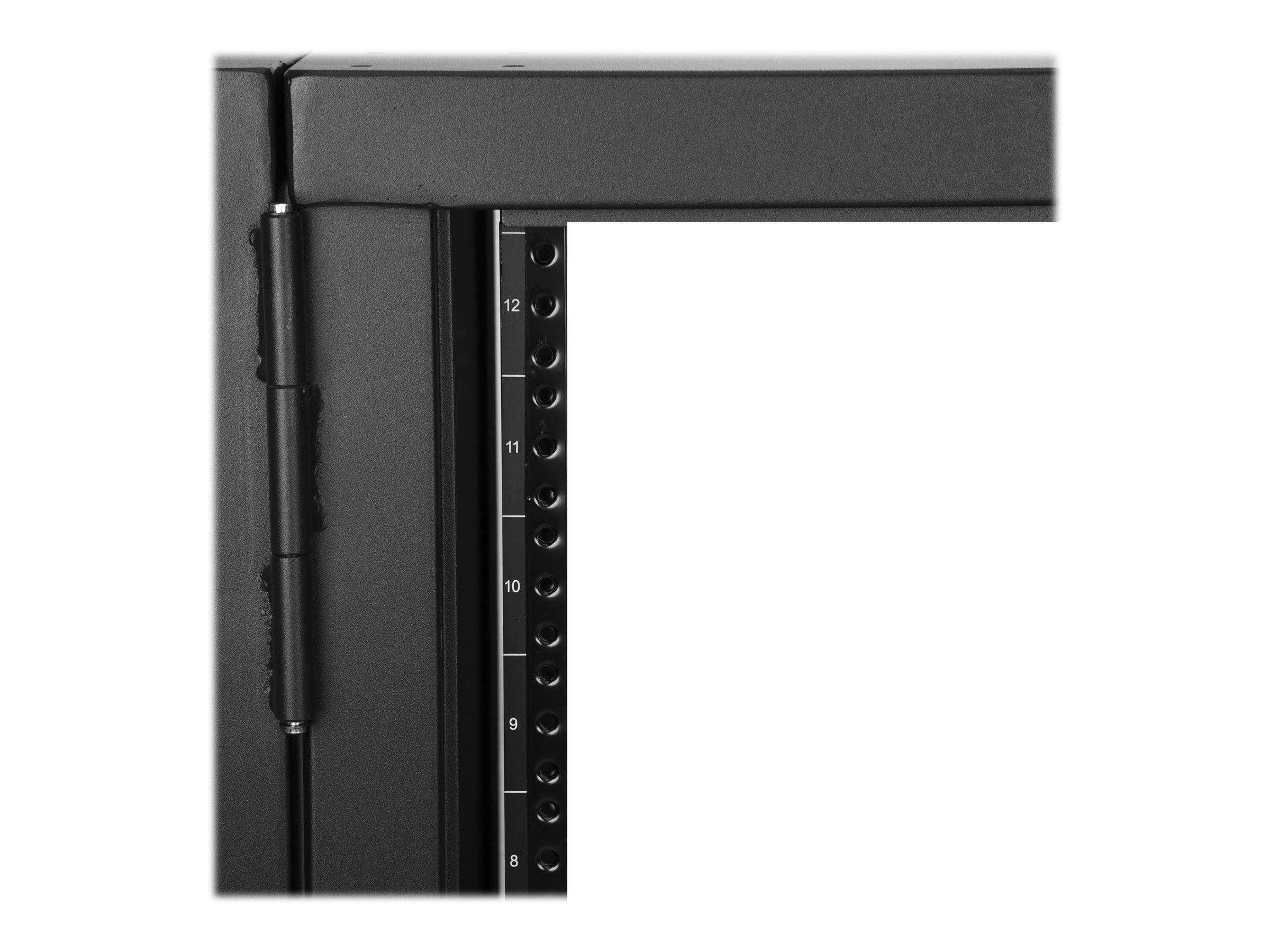 StarTech.com 12U 19" Wall Mount Network Cabinet, 20" Deep 4 Post Hinged Locking IT Computer Equipment Enclosure with Shelf, Flexible Vented Switch