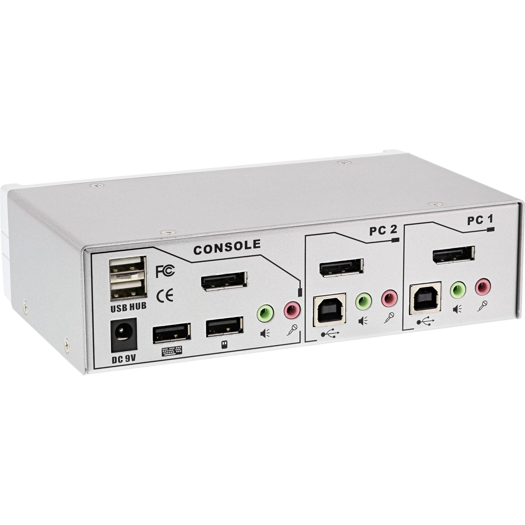 InLine 63632I - KVM-/Audio-/USB-Switch - 2 x KVM/Audio/USB