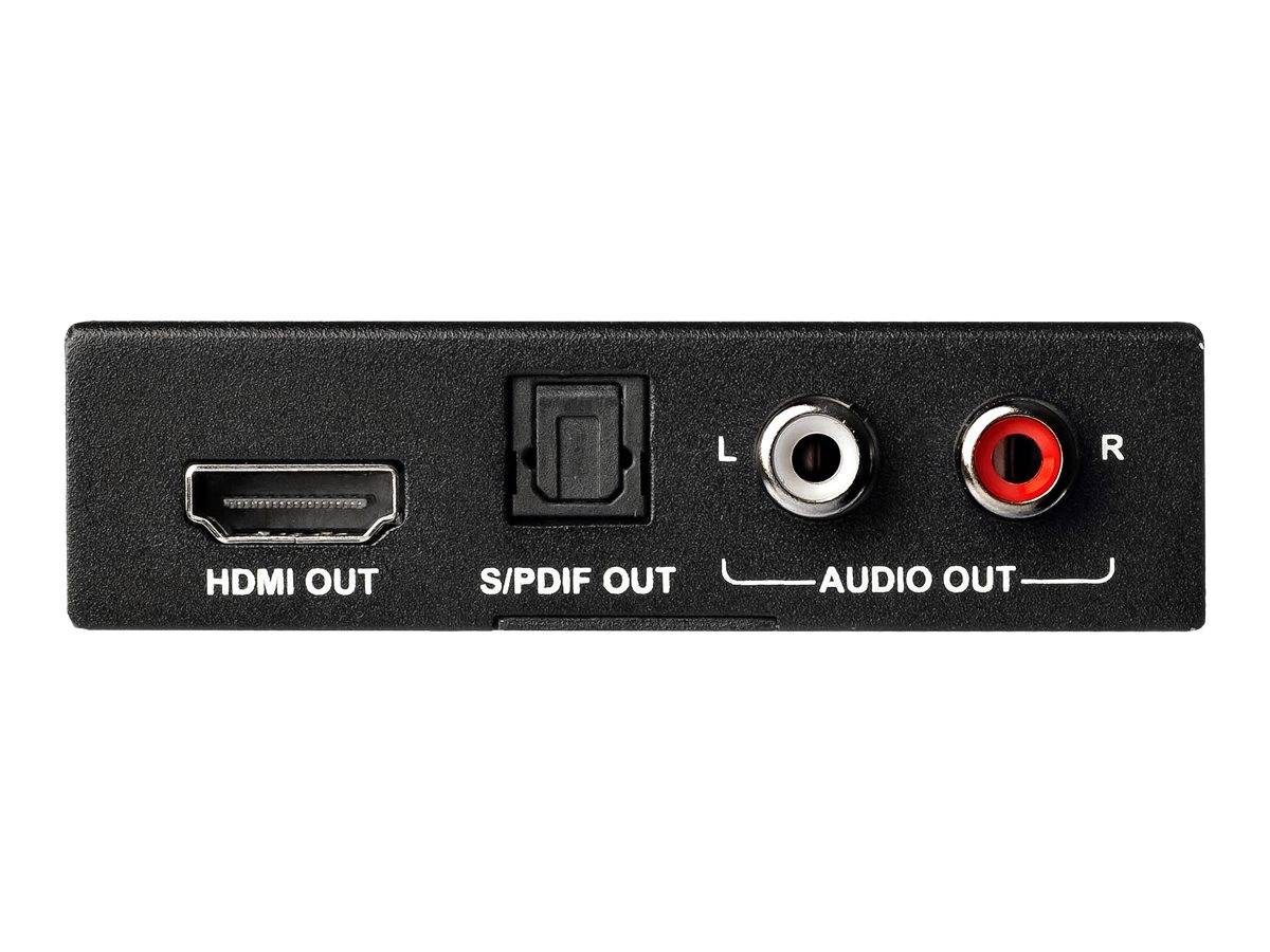 StarTech.com 4K HDMI Audio Extractor - 4K 60Hz - HDMI Audio Sound Splitter - HDR - SPDIF Toslink Optisches Audio (HD202A