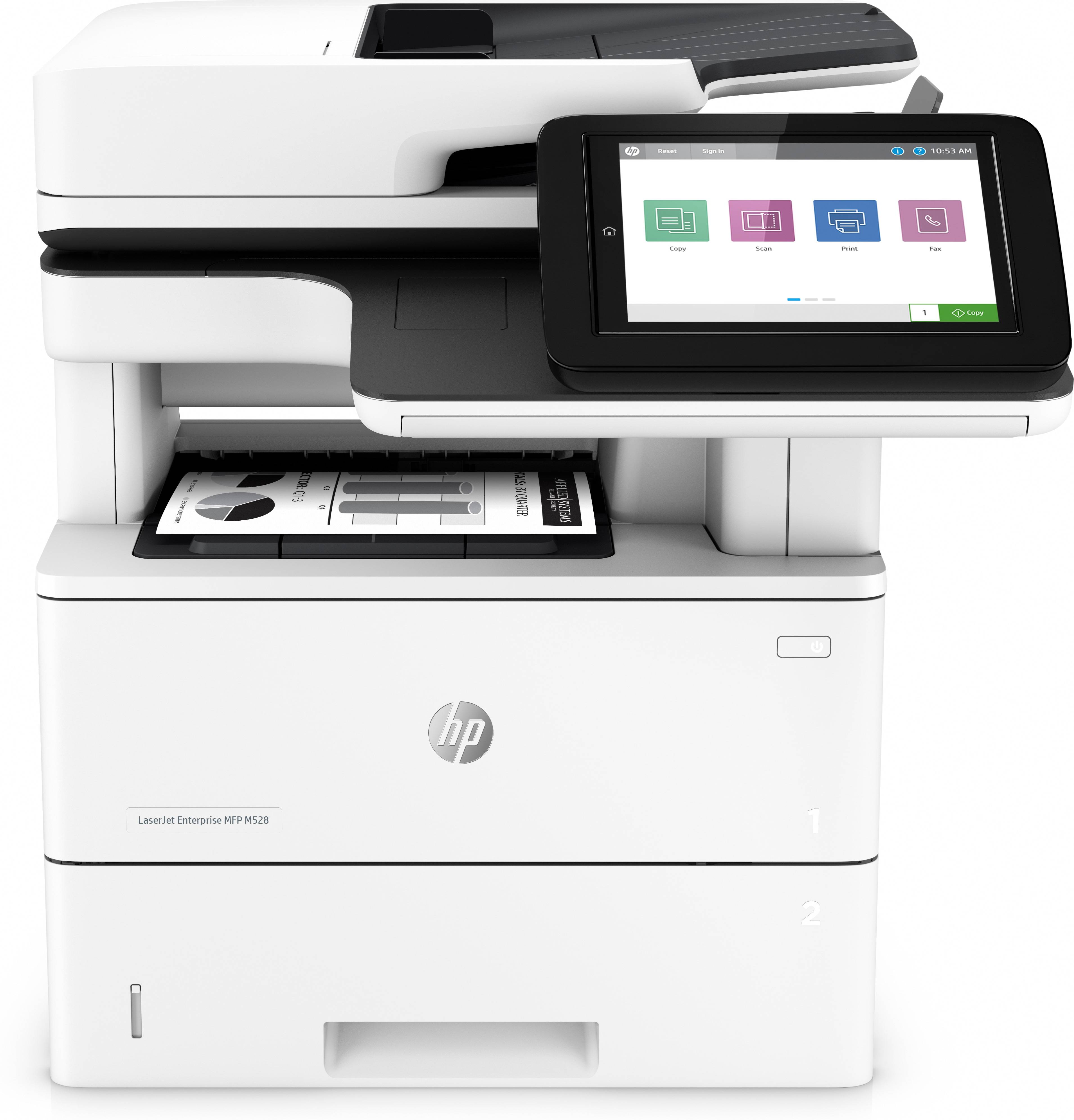 LaserJet Enterprise MFP M528dn - Multifunction Printer - black and white - Laser