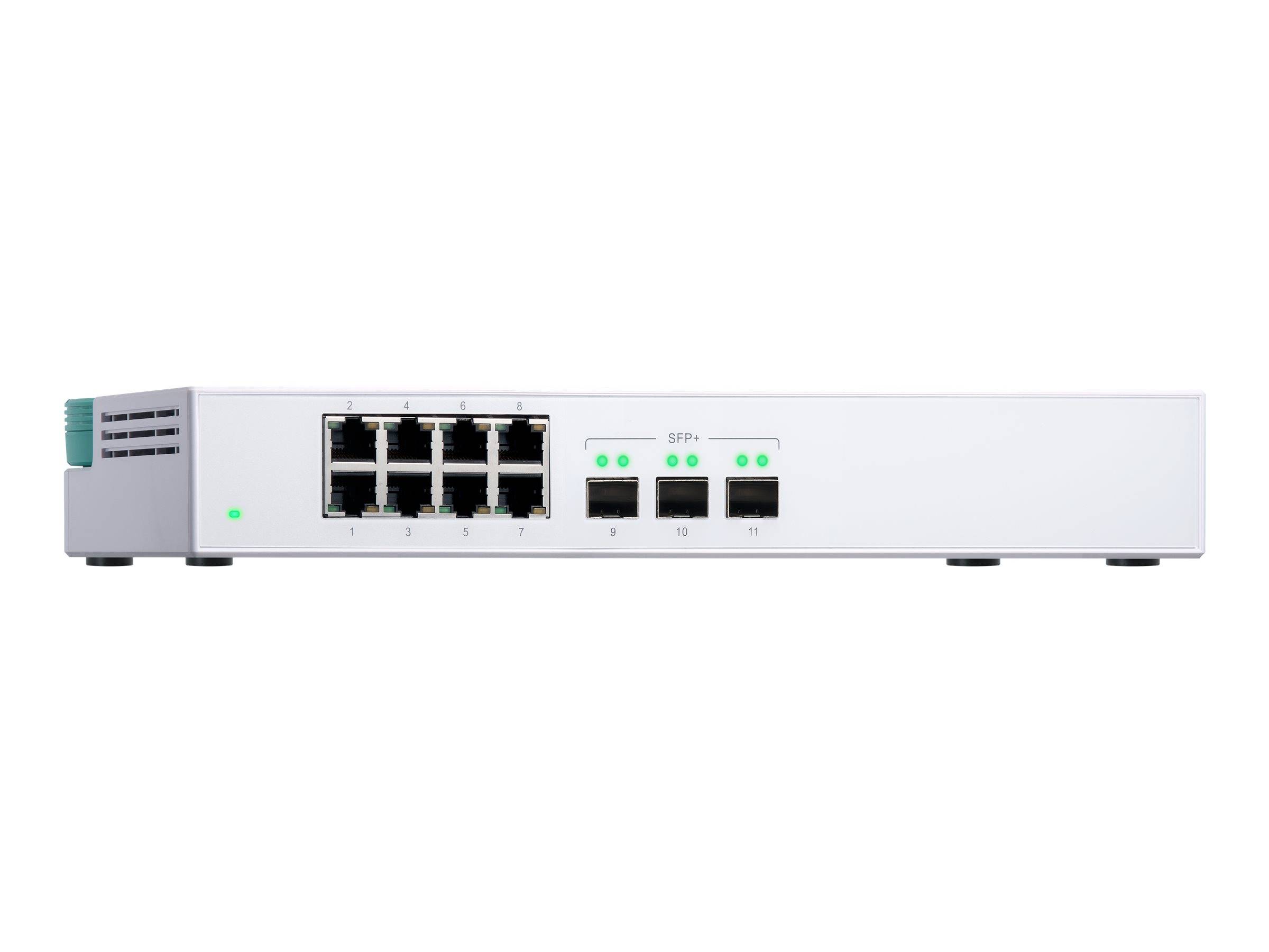 QNAP QSW-308S - Switch - unmanaged - 3 x 10 Gigabit SFP+ + 8 x 10/100/1000