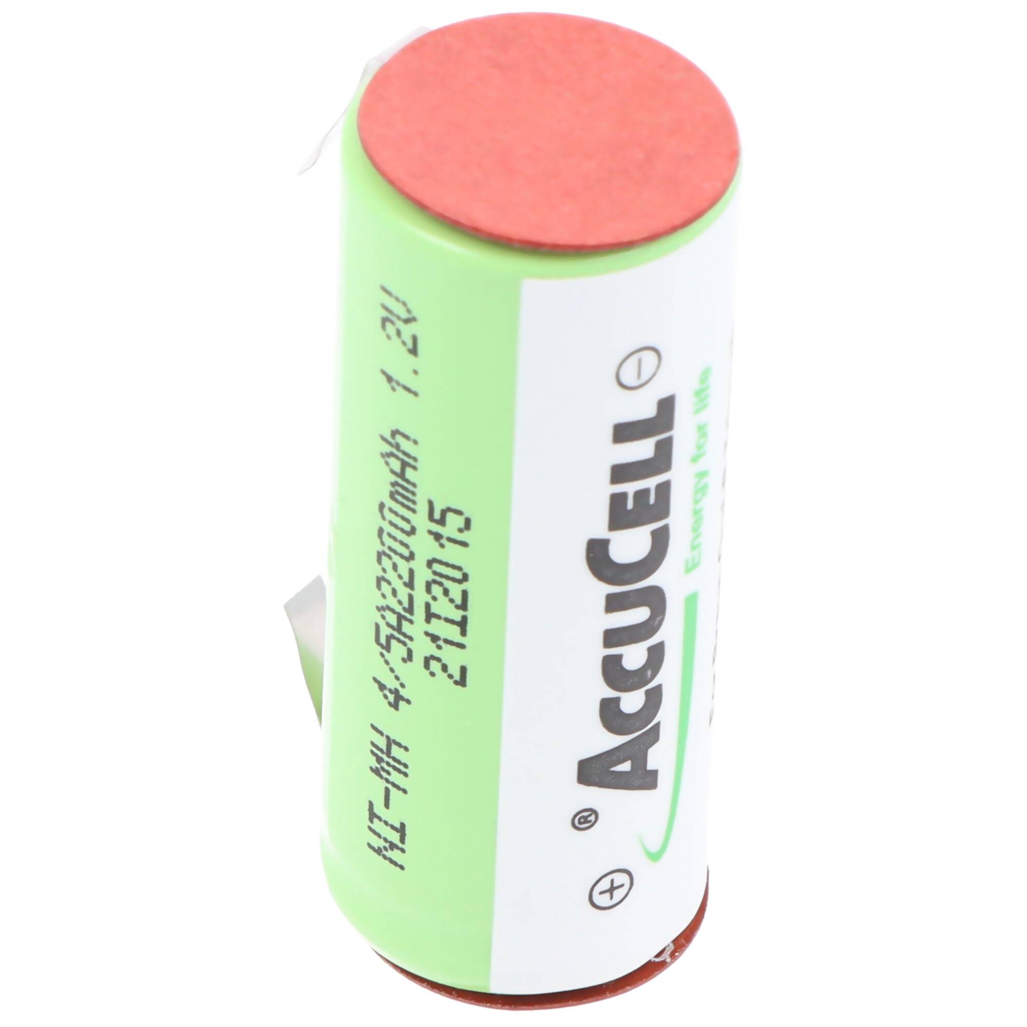 2 Stück Akku NiMH 2150mAh 4/5A, 43x17mm passend für Braun Oral-B Triumph Serie (bitte Maße prüfen)