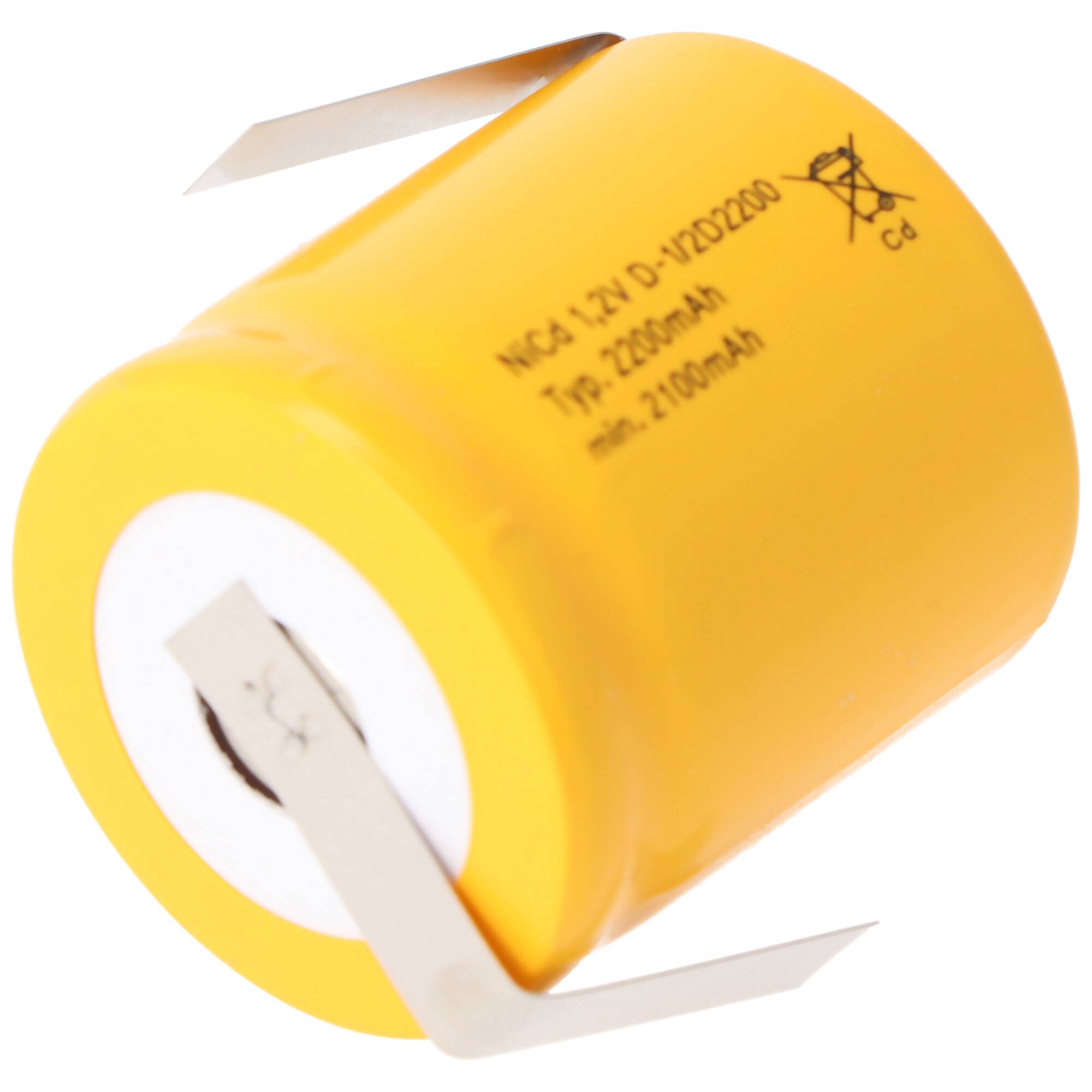 Saft VRE 1/2 D NiCd Akku Mono 1/2 mit Lötfahne in Z-Form