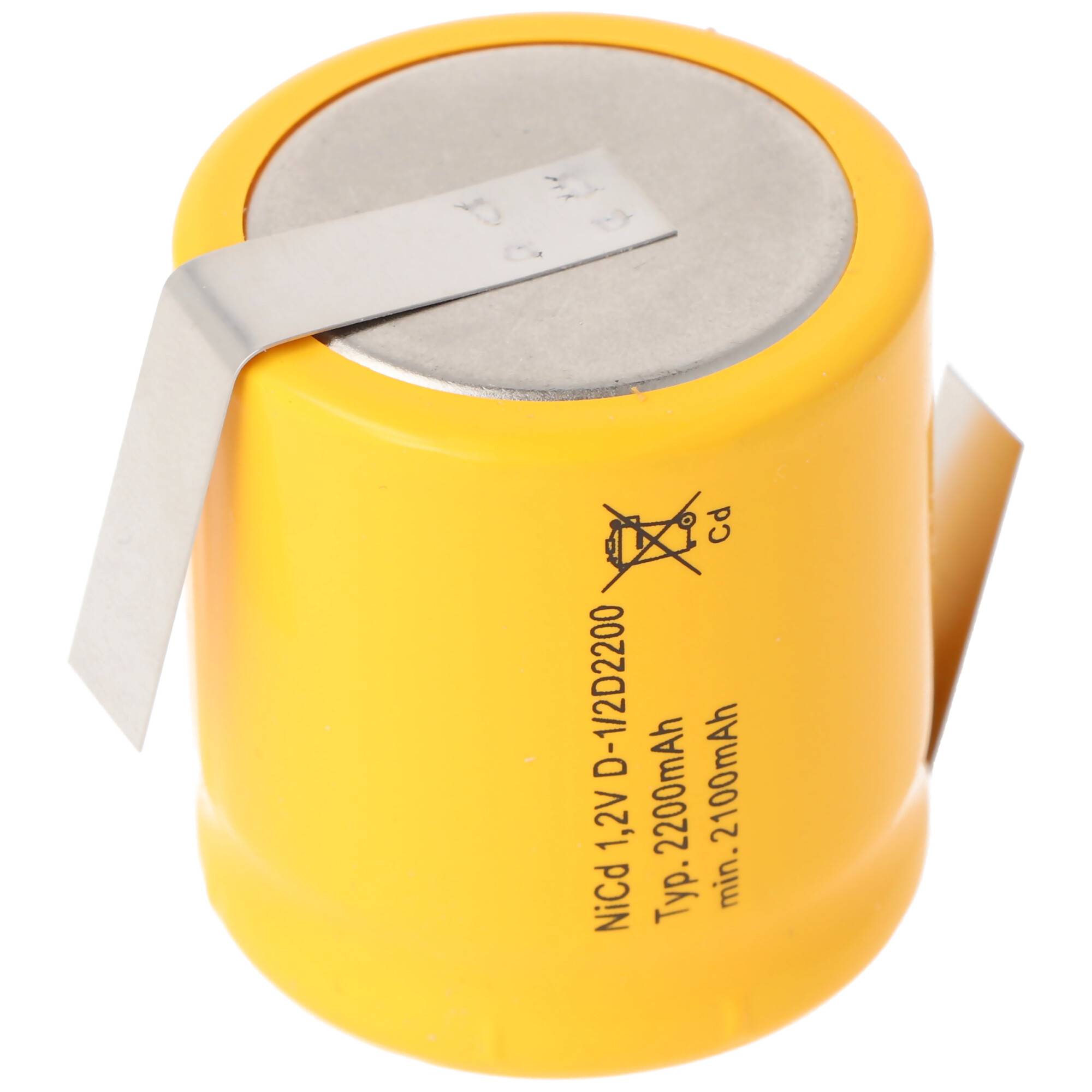 Saft VRE 1/2 D NiCd Akku Mono 1/2 mit Lötfahne in Z-Form