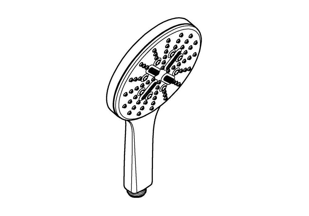 GROHE Handbrause Rainshower SmartActive chr chrom