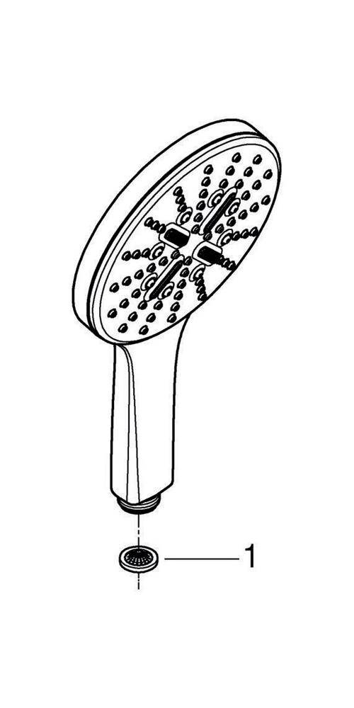 GROHE Handbrause Rainshower SmartActive chr chrom