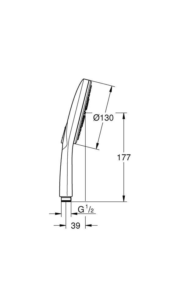 GROHE Handbrause Rainshower SmartActive chr chrom