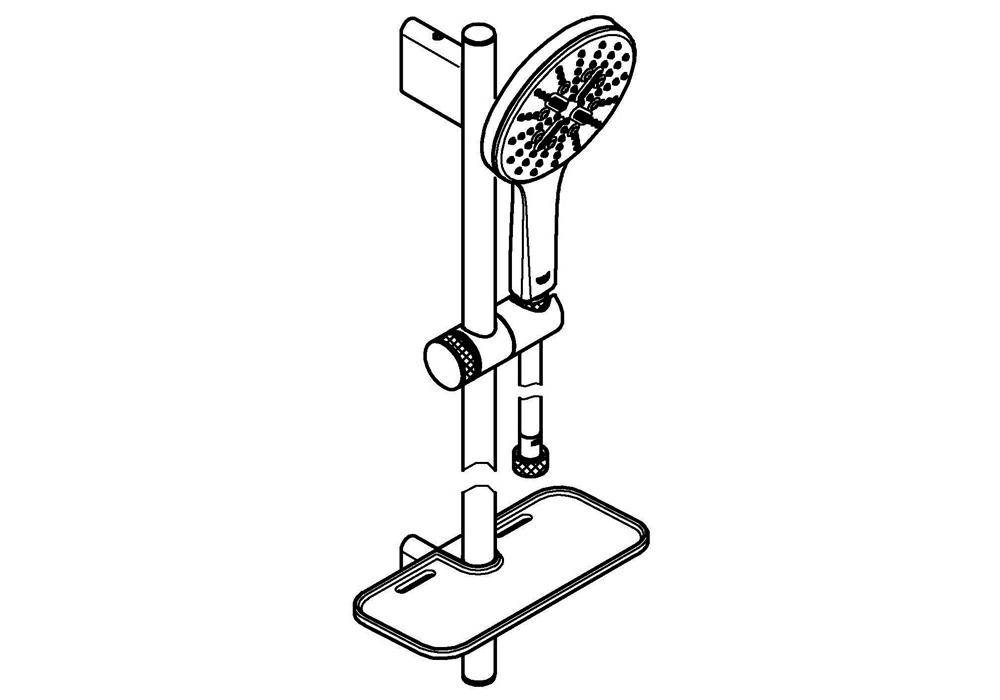 GROHE Brausestangenset Rainshower SmartActive chr chrom