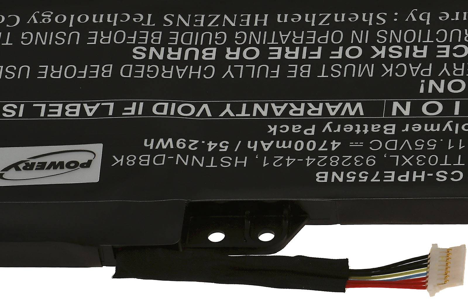 Powery Akku passend für Laptop HP EliteBook 755 G5 / EliteBook 850 G5 / Typ TT03XL u.a., 11,55V, Li-Polymer