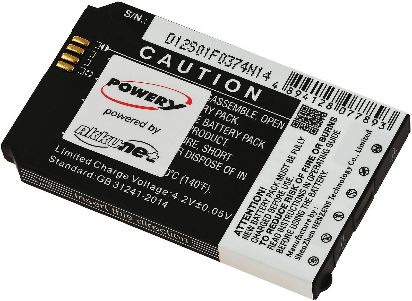 Powery Akku für wireless IP-Telefon Cisco CP-BATT-7925G-STD, 3,7V, Li-Ion