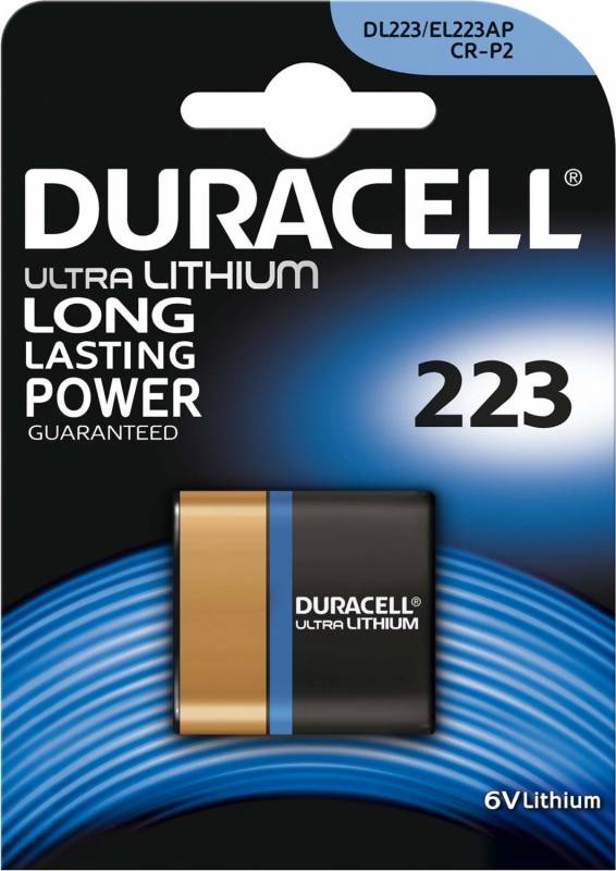 6 Stück Duracell Photo-Lithium-Batterie UltraLith.223(Bli.1)