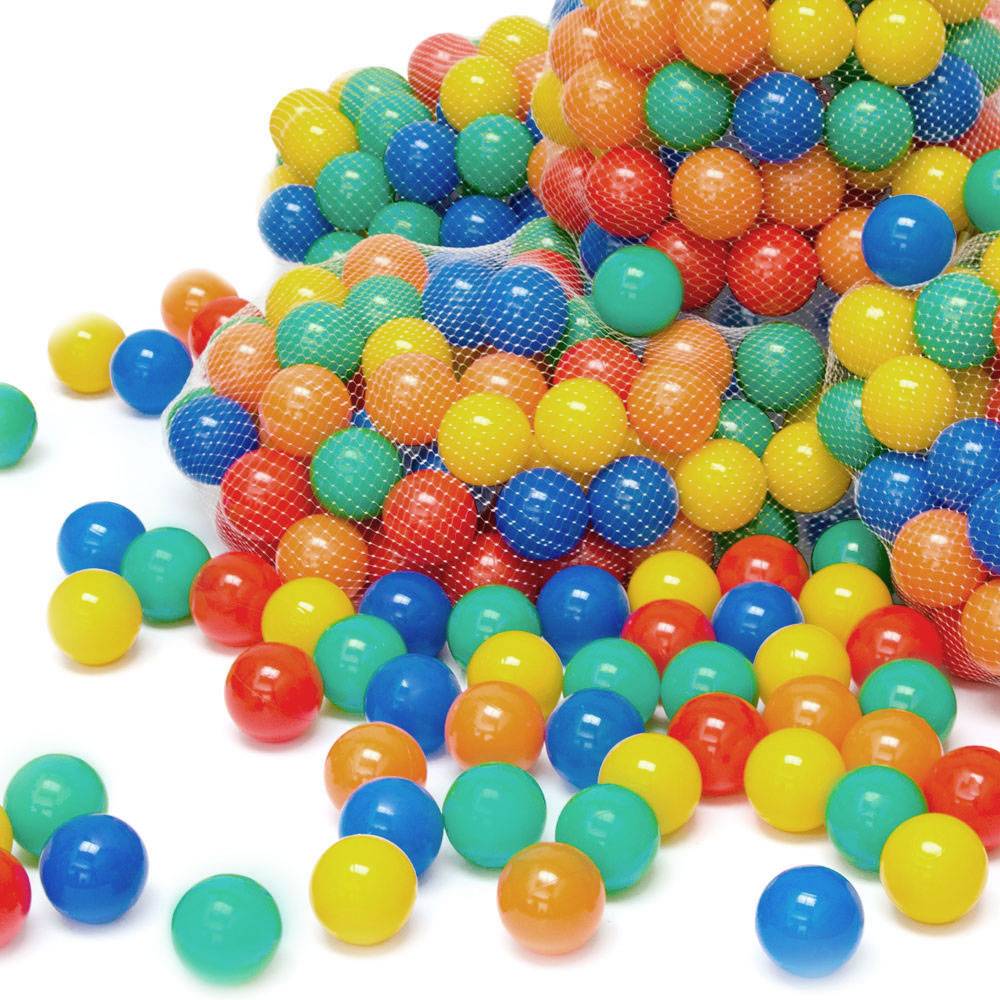 100 bunte Bälle für Bällebad 7cm Babybälle Plastikbälle Baby Spielbälle