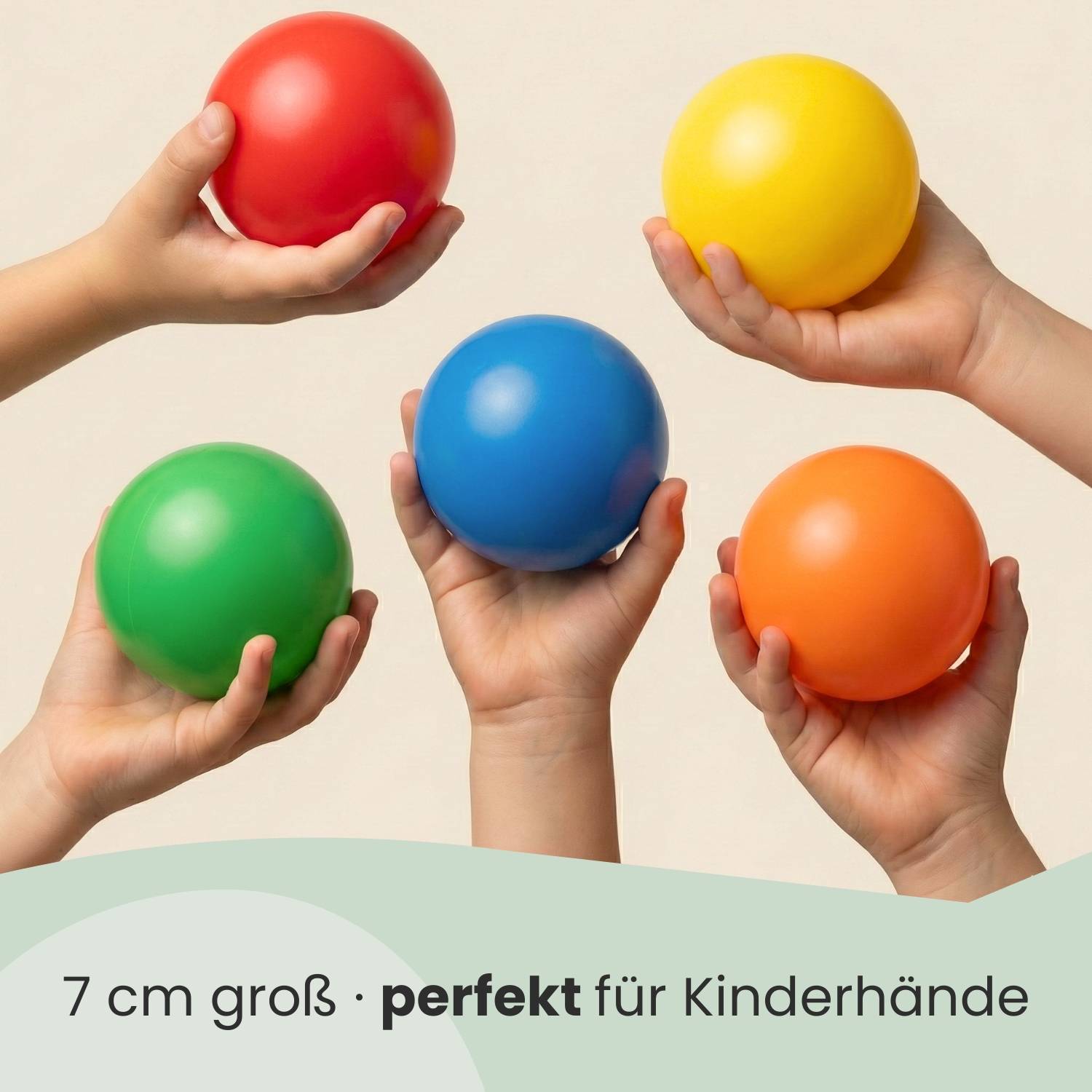 Bällebad Bälle 7cm - 500 Bunte Kunststoffbälle Kinder Baby Spielbälle Spielzeug