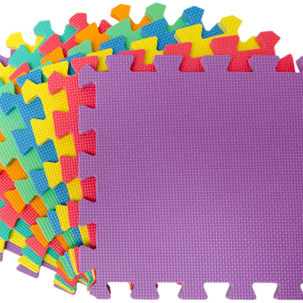 9 Teile Baby Kinder Puzzlematte ab Null - 30x30 Puzzle Spielmatte Krabbelmatte