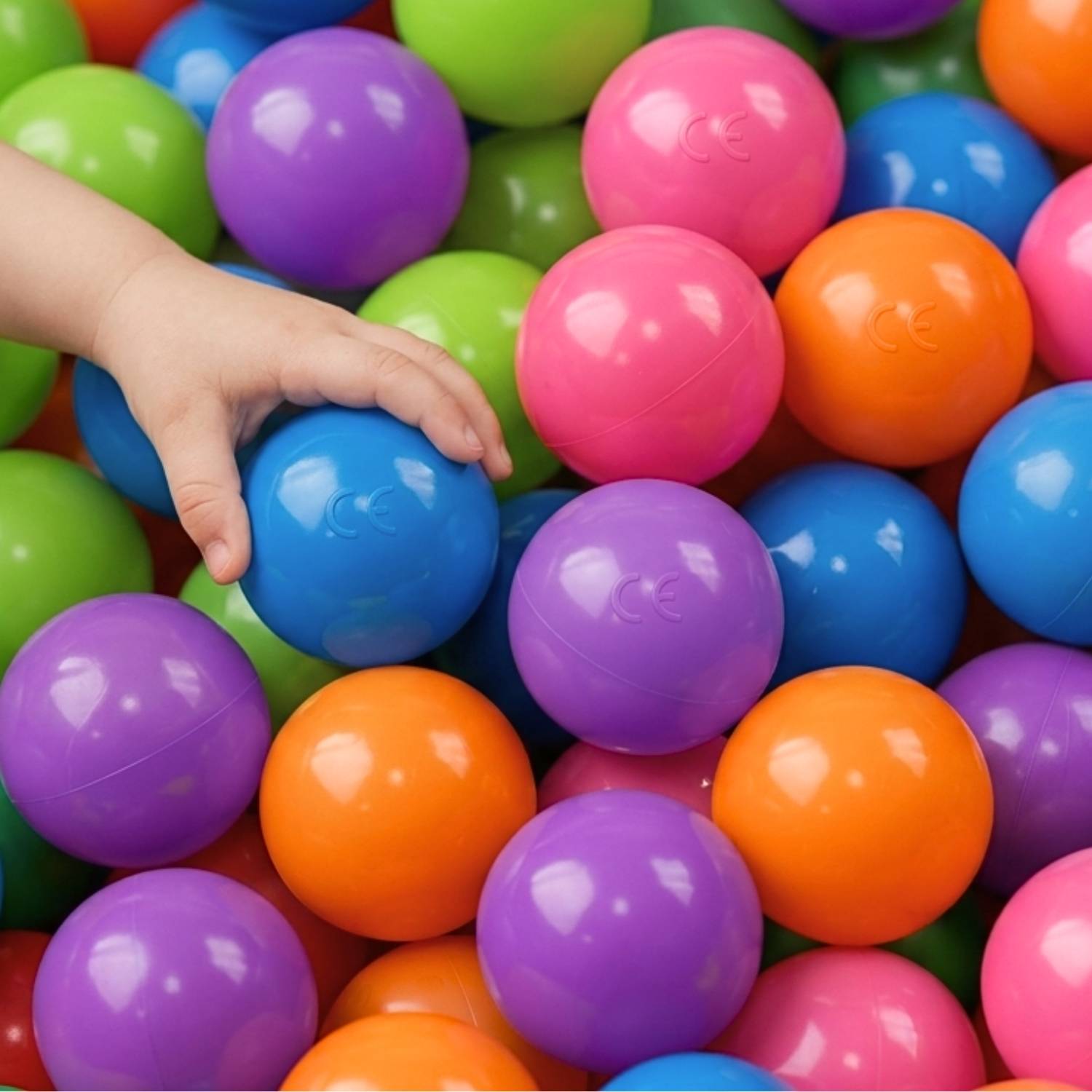Bällebad Bälle 5,5 - 50 Bunte Kunststoffbälle Kinder Baby Spielbälle Spielzeug