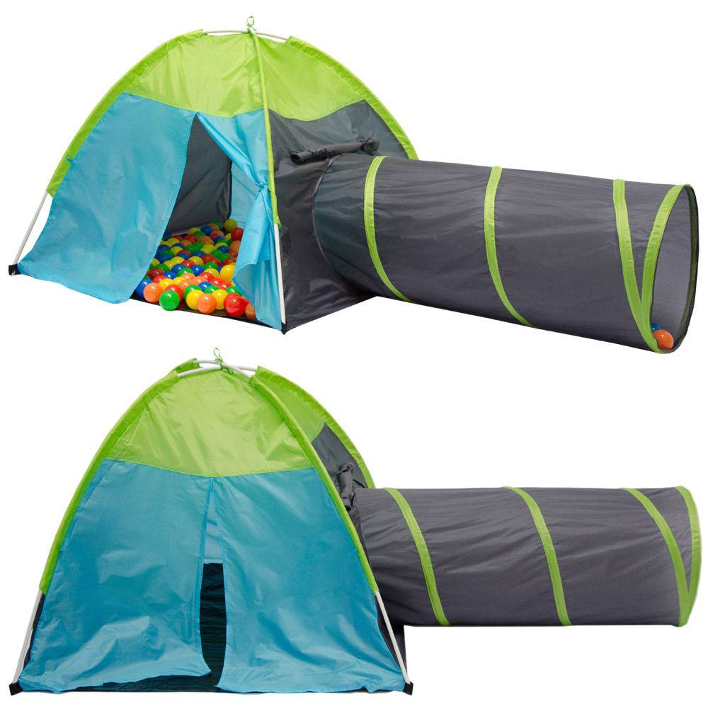 Spielzelt Bällebad Zelt Pocahontas mit Tunnel und Wigwam