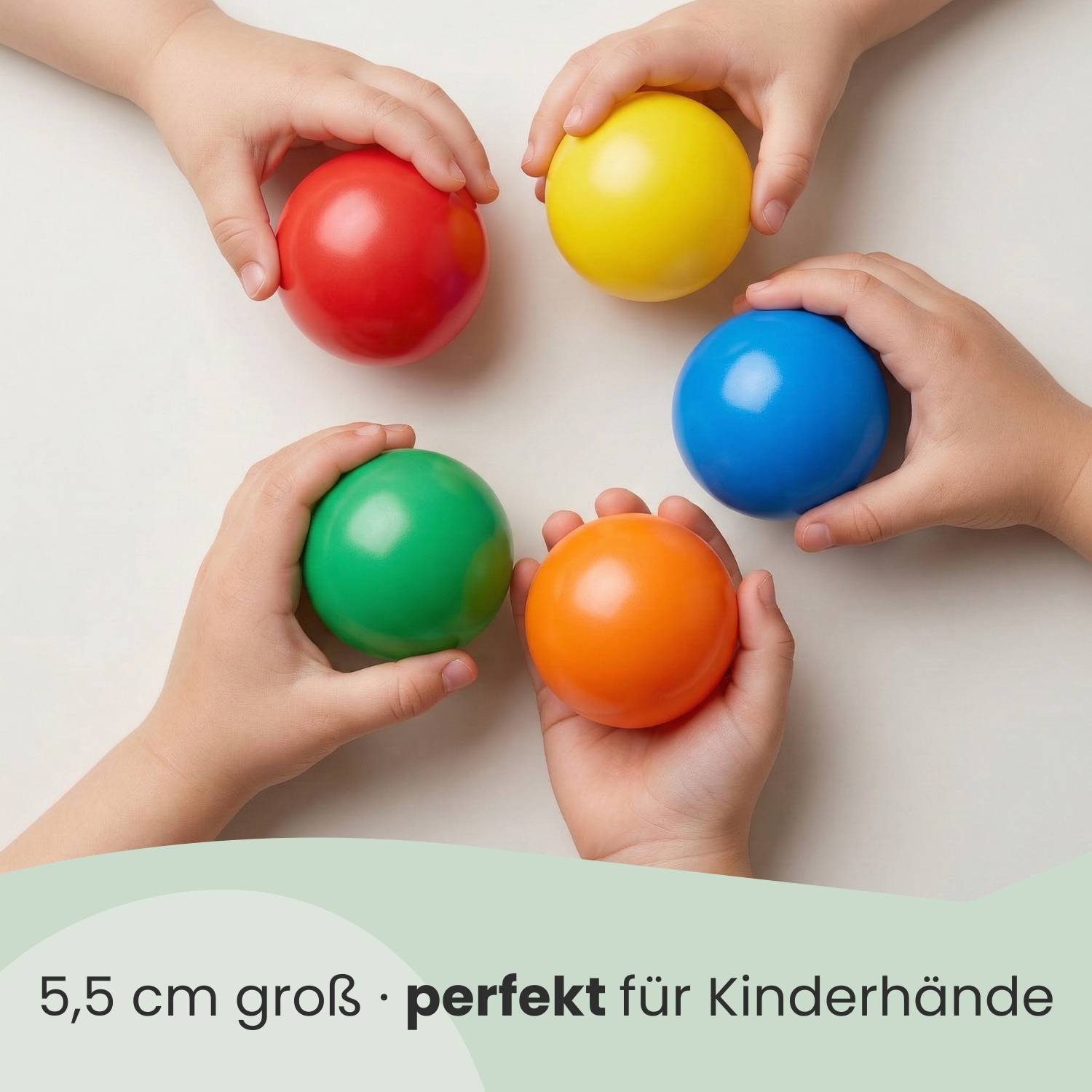 750 bunte Bälle für Bällebad 5,5cm Babybälle Plastikbälle Baby Spielbälle