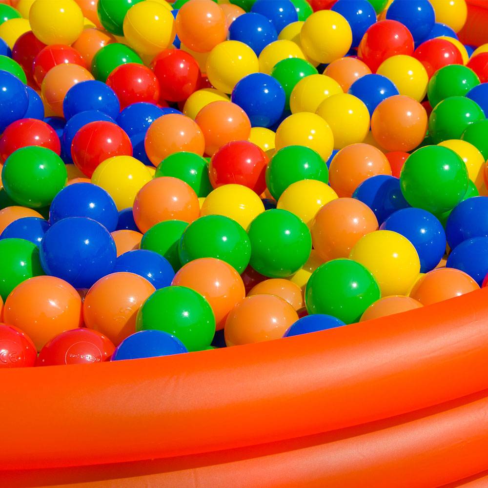 4000 bunte Bälle für Bällebad 5,5cm Babybälle Plastikbälle Baby Spielbälle