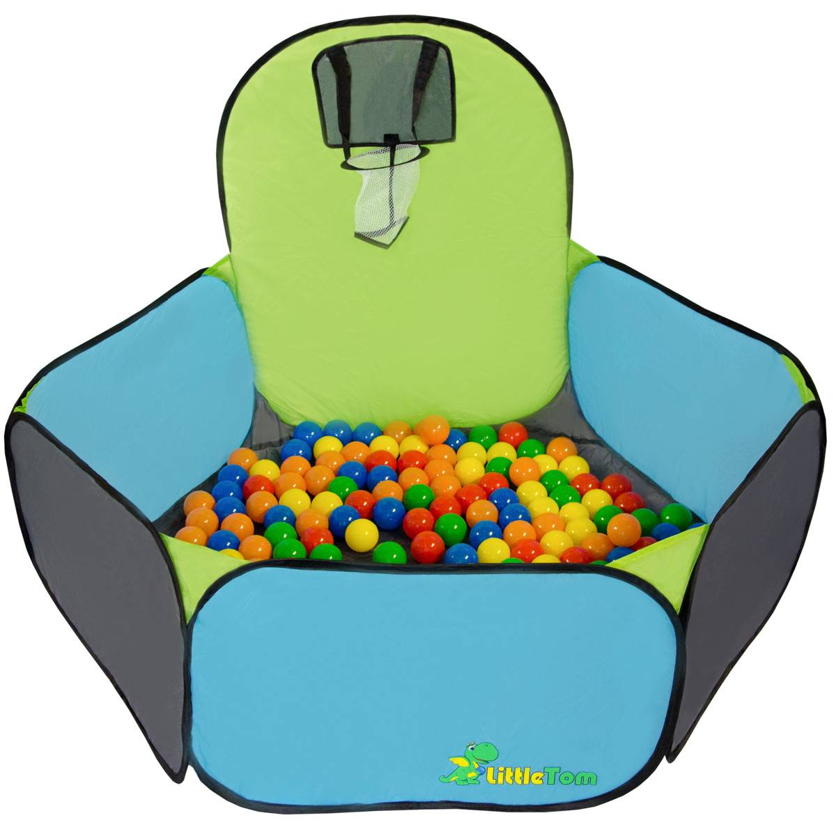 LittleTom Spielzelt Popup Kinderzelt Bällebad-Pool Pumba inkl. 200 Bällebadbällen