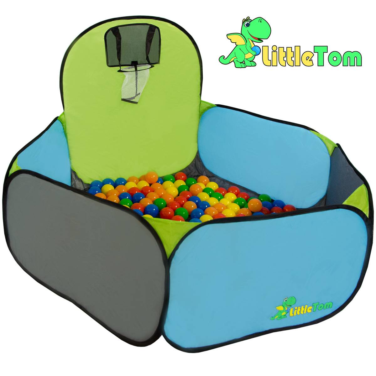 LittleTom Spielzelt Popup Kinder Party Zelt Pool Bällebad-Pool Pumba