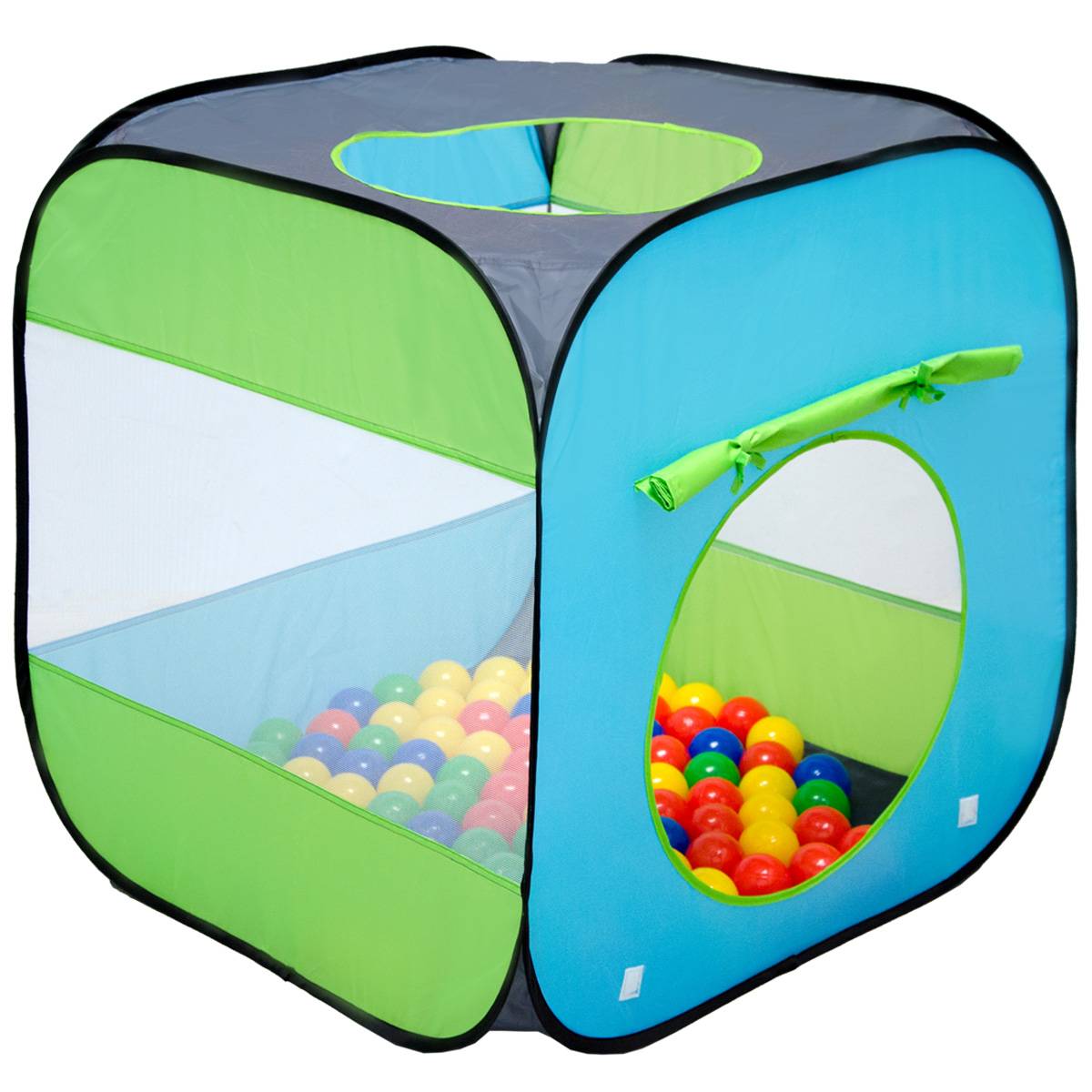 Spielset Kinderspielzelt Arielle | Spielzelt Spielhaus Bällebad-Pool für Jungen und Mädchen | Kinder-Bällebad-Zelt mit Spielbällen | inkl. Traget