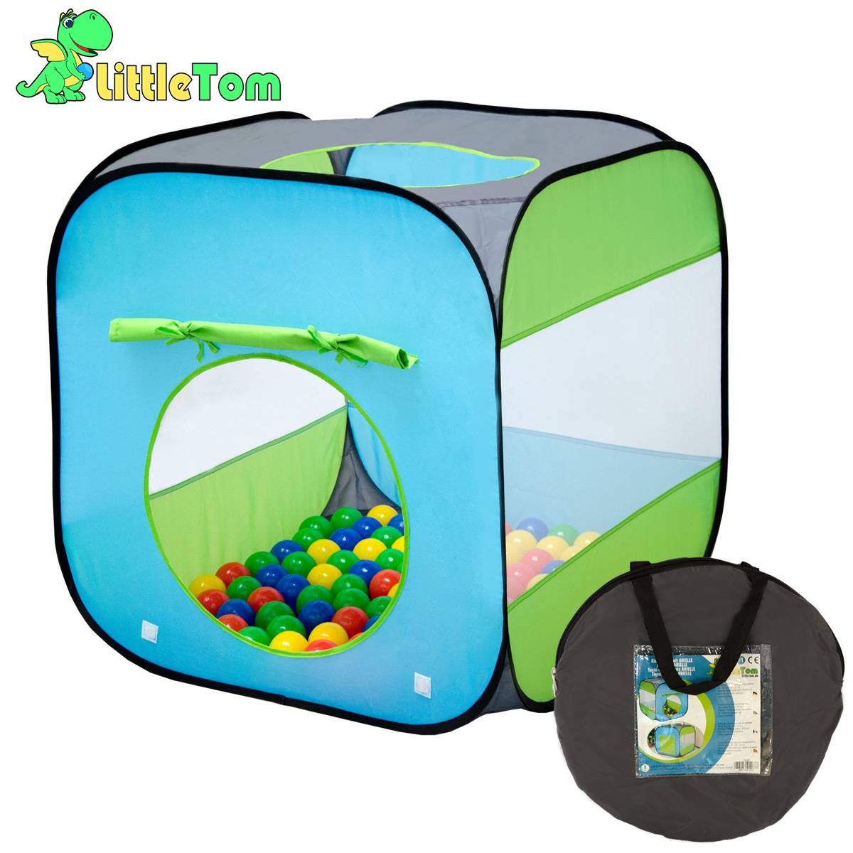 Spielset Kinderspielzelt Arielle | Spielzelt Spielhaus Bällebad-Pool für Jungen und Mädchen | Kinder-Bällebad-Zelt mit Spielbällen | inkl. Traget