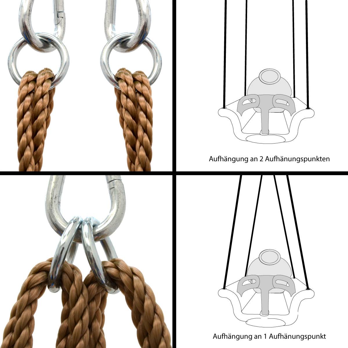 3-in-1 Kinderschaukel 49x48x34cm Babyschaukel Garten Schaukel Kinder Spielzeug