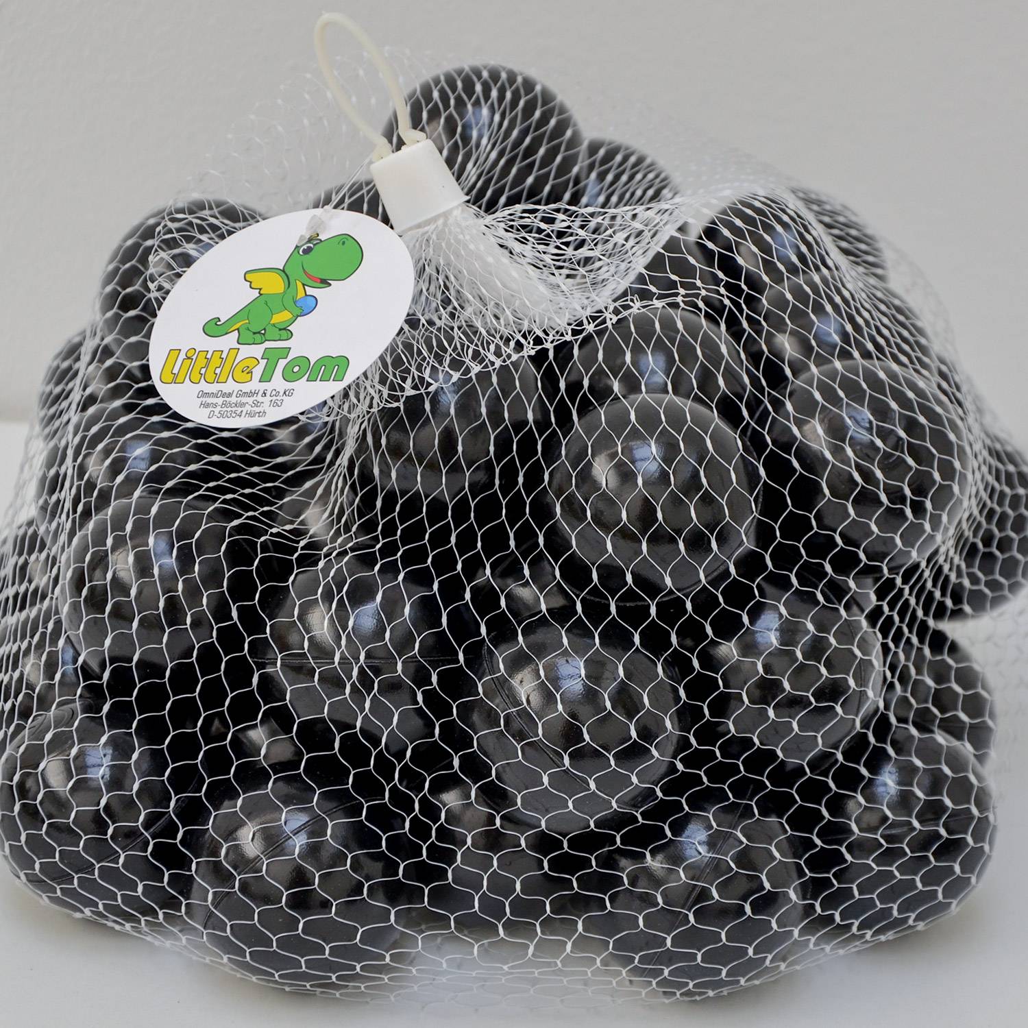 50 Bälle für Bällebad 5,5cm Babybälle Plastikbälle Baby Spielbälle Schwarz