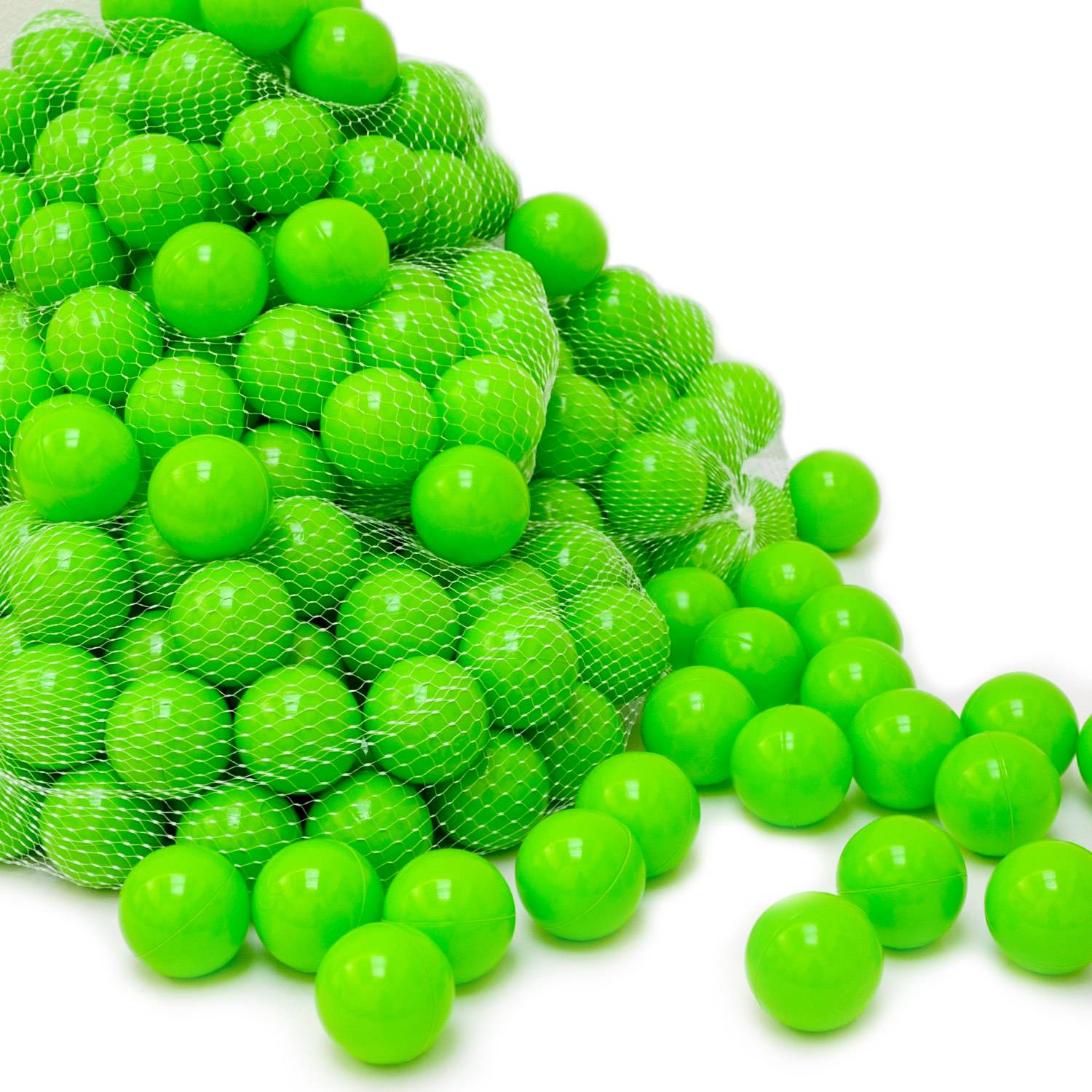 50 Bälle für Bällebad 5,5cm Babybälle Plastikbälle Baby Spielbälle Grün