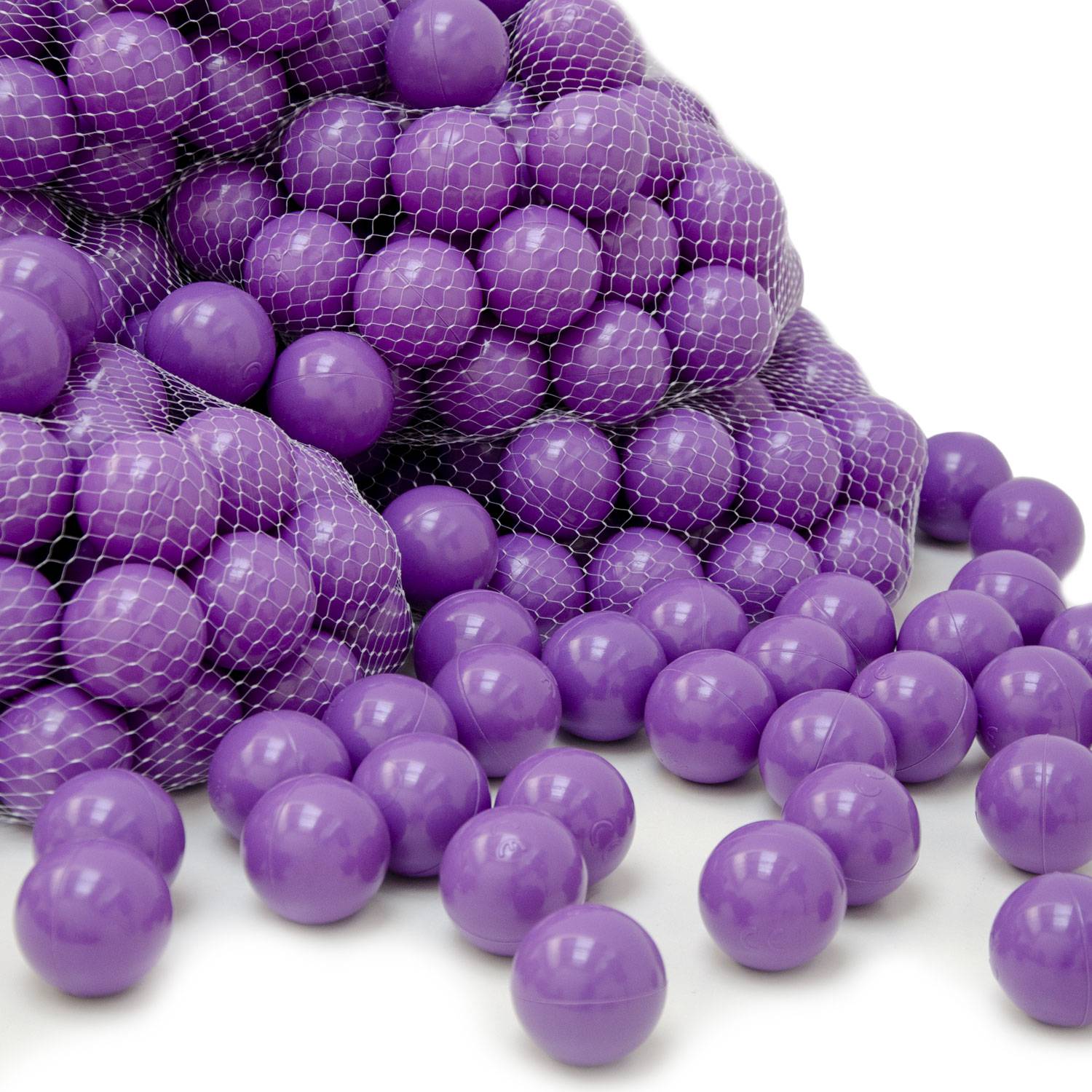 50 Bälle für Bällebad 5,5cm Babybälle Plastikbälle Baby Spielbälle Lila