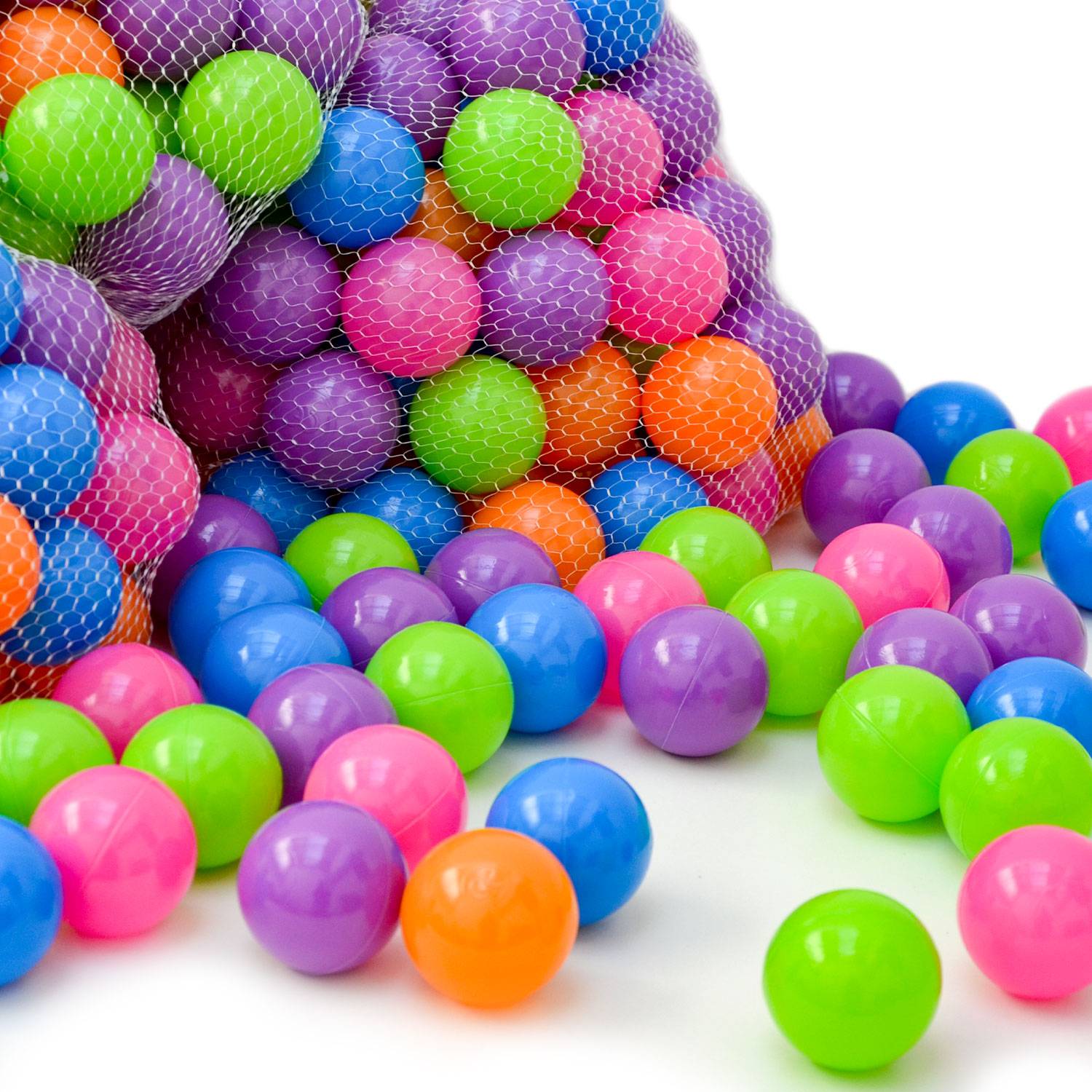 8000 Bällebadbälle 6 cm Bunte Bälle für Bällebad Spielbälle Babybälle Pastell